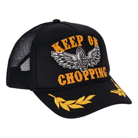13 1/2 Keep On Chopping trucker cap black 13 AND A HALF COMPANY MOTOVEIKALS 21