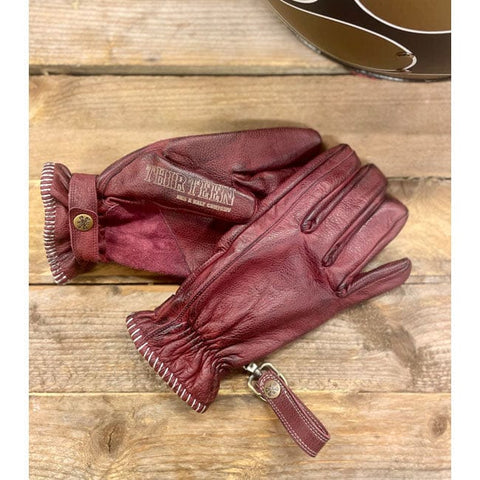13 1/2 Loud Ride gloves burgundy 13 AND A HALF COMPANY MOTOVEIKALS 21