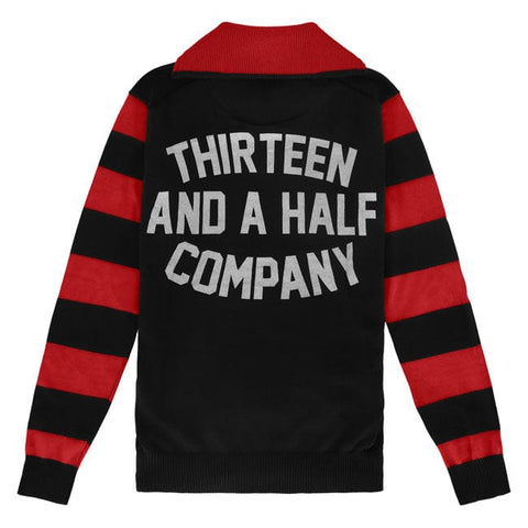 13 1/2 Outlaw half-zip sweater black/red 13 AND A HALF COMPANY MOTOVEIKALS 21