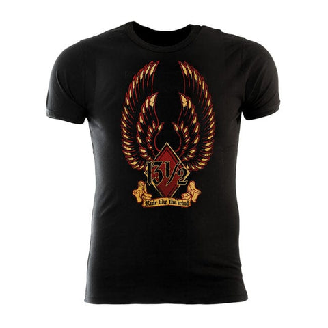 13 1/2 Ride like the wind T-shirt black 13 AND A HALF COMPANY MOTOVEIKALS 21