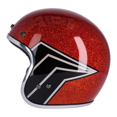 13 1/2 Skull bucket helmet flake amber 13 AND A HALF COMPANY MOTOVEIKALS 21