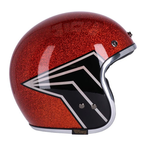 13 1/2 Skull bucket helmet flake amber 13 AND A HALF COMPANY MOTOVEIKALS 21