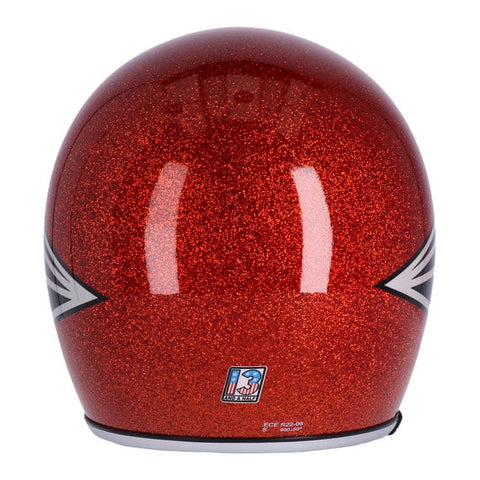 13 1/2 Skull bucket helmet flake amber 13 AND A HALF COMPANY MOTOVEIKALS 21