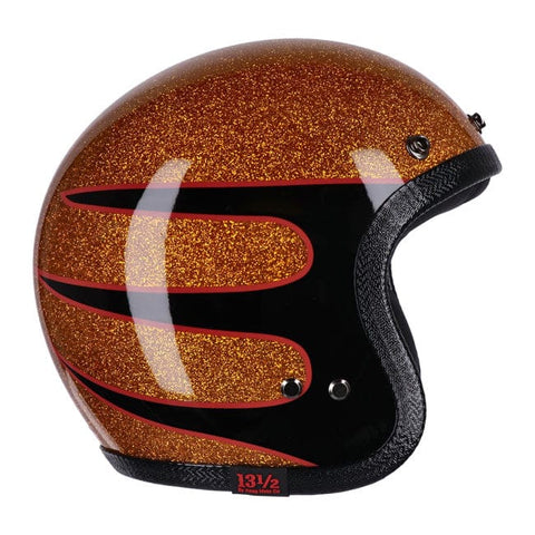 13 1/2 Skull bucket helmet Superior metal flake 13 AND A HALF COMPANY MOTOVEIKALS 21