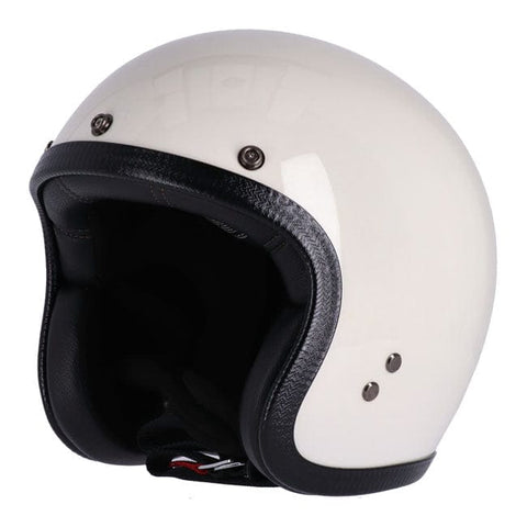 13 1/2 Skull bucket helmet vintage white 13 AND A HALF COMPANY MOTOVEIKALS 21
