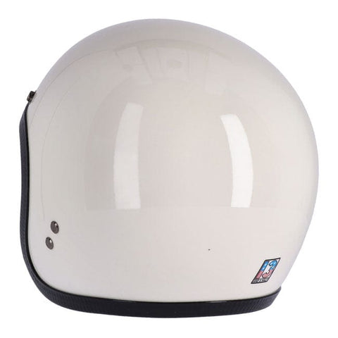 13 1/2 Skull bucket helmet vintage white 13 AND A HALF COMPANY MOTOVEIKALS 21