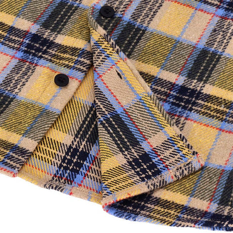 13 1/2 Steel flannel yellow 13 AND A HALF COMPANY MOTOVEIKALS 21