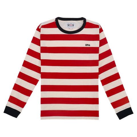 13 1/2 TSR long sleeve red/white 13 AND A HALF COMPANY MOTOVEIKALS 21