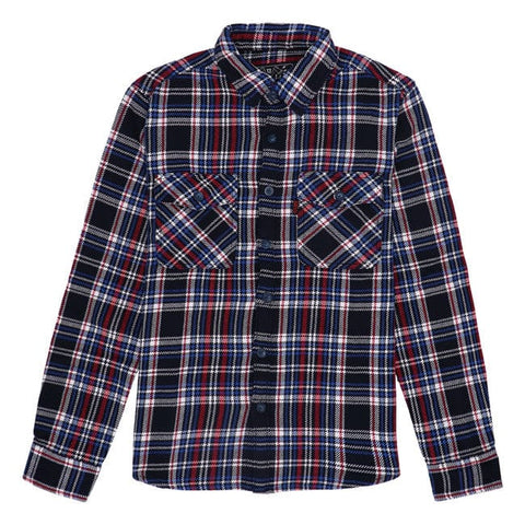 13 1/2 Woodland check shirt navy/red 13 AND A HALF COMPANY MOTOVEIKALS 21