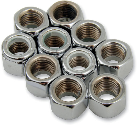 3/8-24 Chr Nylon Nut DRAG SPECIALTIES DRAG SPECIALTIES MOTOVEIKALS 21