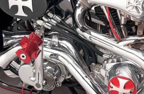 3/8" Black Braid Line 6' DRAG SPECIALTIES DRAG SPECIALTIES MOTOVEIKALS 21