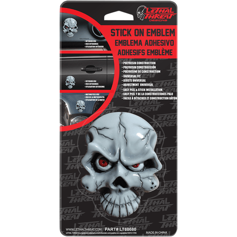 3D uzlīme EYEBALL SKULL LETHAL THREAT MOTOVEIKALS 21