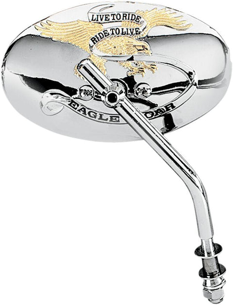 6"Live To Ride Ovl Mirror DRAG SPECIALTIES DRAG SPECIALTIES MOTOVEIKALS 21