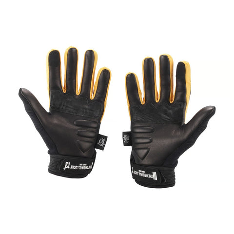 Motociklu cimdi Lucky 13 Shocker black / yellow