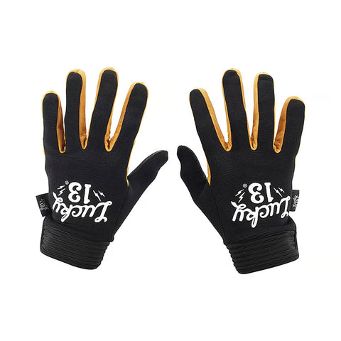 Motociklu cimdi Lucky 13 Shocker black / yellow