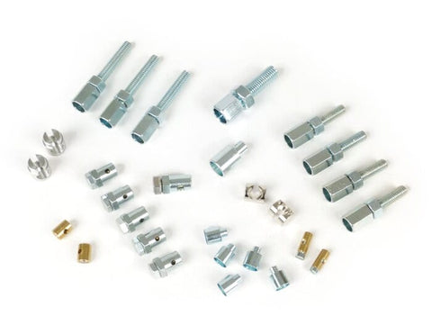 Adjuster screw and trunnion set -BGM ORIGINAL- Vespa PX, T5 125cc, Rally180 (VSD1T), Rally200 (VSE1T), Sprint150 (VLB1T), TS125 (VNL3T), GT125 (VNL2T), GTR125 (VNL2T), SS180 (VSC1T), GS160 / GS4 (VSB1T), GL150 (VLA1T), VNA, VBA, VBA, VBB, V50, V90, PV 125 BGM ORIGINAL MOTOVEIKALS 21
