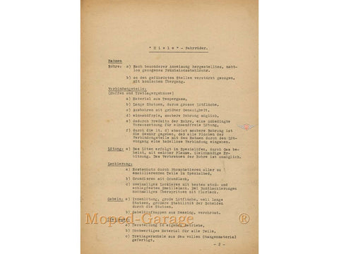 Advertisement for Miele bicycle DIVERSE / IMPORT MOTOVEIKALS 21