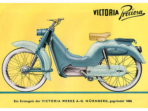 Advertising poster Victoria 29 cm 42 for moped mokick DIVERSE / IMPORT MOTOVEIKALS 21
