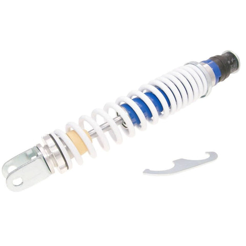 Aizmugures amortizators Carbone Sport 350mm zils/balts Gilera Runner 50, 125, 180 2T CARBONE MOTOVEIKALS 21