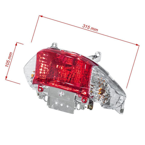 Aizmugures lukturis LED RED / Kinroad REPLICA MOTOVEIKALS 21