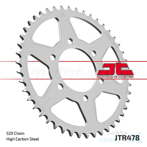 Aizmugures zobrats JT 520 / 45 / JTR478.45 JT SPROCKETS MOTOVEIKALS 21