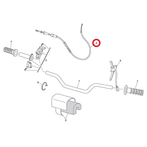 Akseleratora trose KTM OEM 8000H3534 KTM OEM MOTOVEIKALS 21
