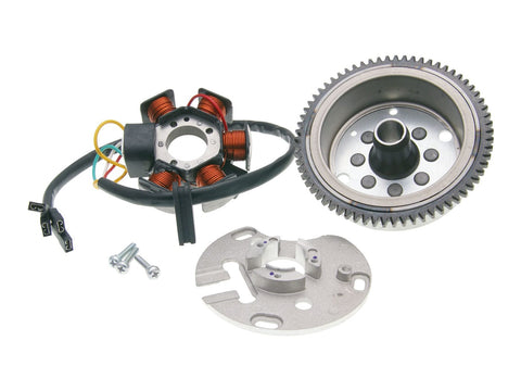 alternator stator and rotor OEM for Piaggio / Derbi engine D50B0 E-start PIAGGIO MOTOVEIKALS 21