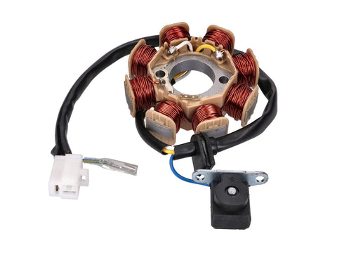 alternator stator for 50cc GY6 Euro4, Peugeot, SYM 4-stroke DIVERSE / IMPORT MOTOVEIKALS 21