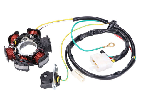 alternator stator for Kymco DJ 50, Fever ZX, Curio 50, KB50, SYM Fancy 50 101 OCTANE MOTOVEIKALS 21