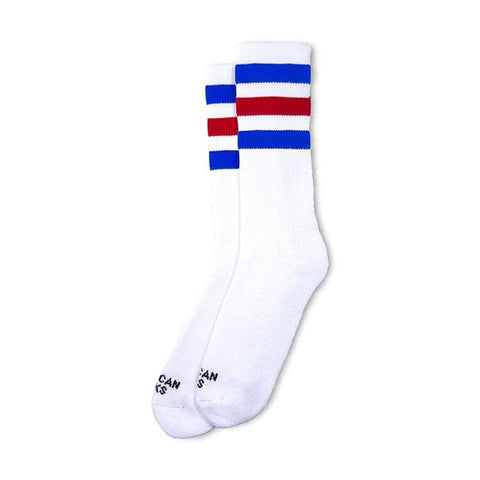 American Socks Mid high American Pride II blue/red/blue stri AMERICAN SOCKS MOTOVEIKALS 21