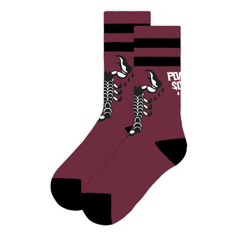 American socks Mid High Poison Soul socks red AMERICAN SOCKS MOTOVEIKALS 21