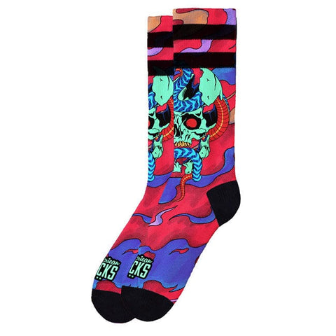 American socks Signature Dead and Alive socks pink AMERICAN SOCKS MOTOVEIKALS 21