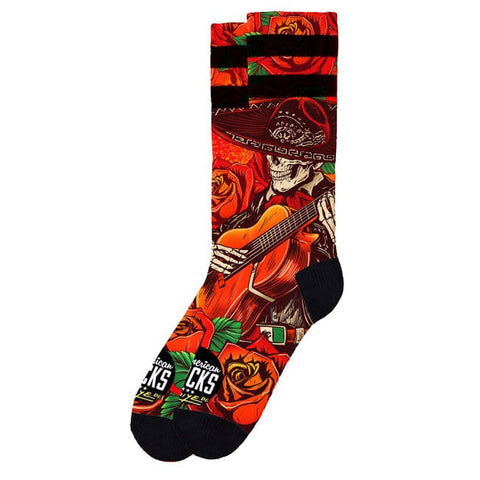 American socks Signature El Mariachi socks red AMERICAN SOCKS MOTOVEIKALS 21