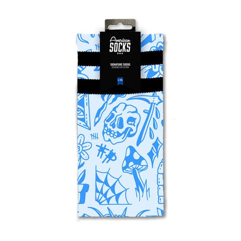 American socks Signature Freaked socks blue AMERICAN SOCKS MOTOVEIKALS 21