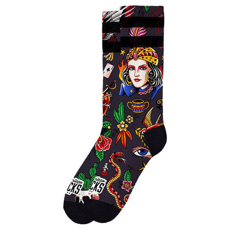 American socks Signature Sorcerer socks black AMERICAN SOCKS MOTOVEIKALS 21