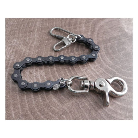 Amigaz Black Bike Chain Key Leash 8" AMIGAZ MOTOVEIKALS 21