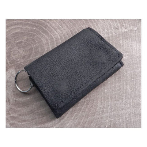 Amigaz Black Soft Leather Trifold Wallet AMIGAZ MOTOVEIKALS 21