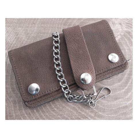 Amigaz Chain Wallet Brown Leather Soft 6" AMIGAZ MOTOVEIKALS 21