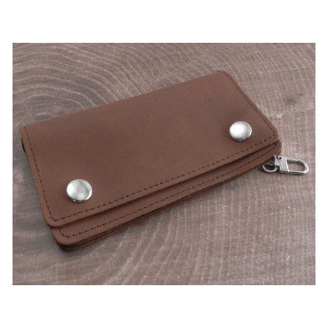 Amigaz Vintage Brown Leather Biker Wallet AMIGAZ MOTOVEIKALS 21