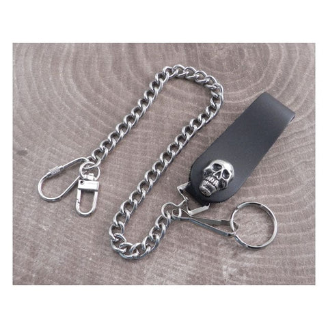 Amigaz Wallet Chain Leather Loop Skull Pendant AMIGAZ MOTOVEIKALS 21
