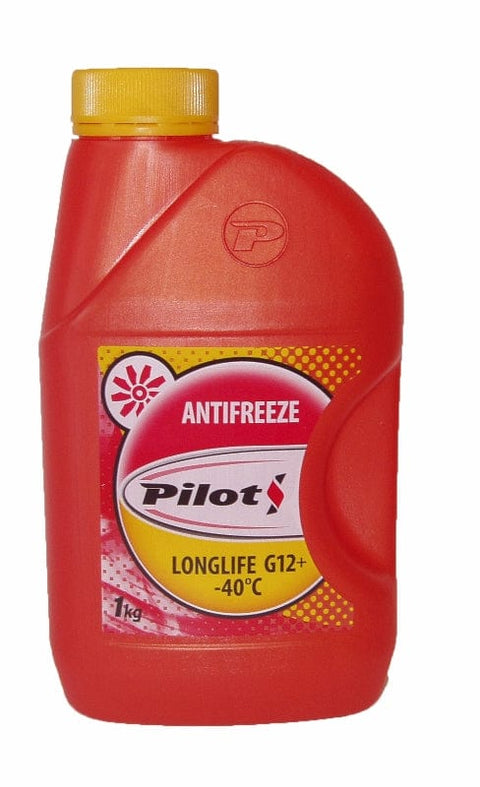 Antifrīzs PILOTS LongLife -40 1kg / SARKANS G12+ PILOTS MOTOVEIKALS 21