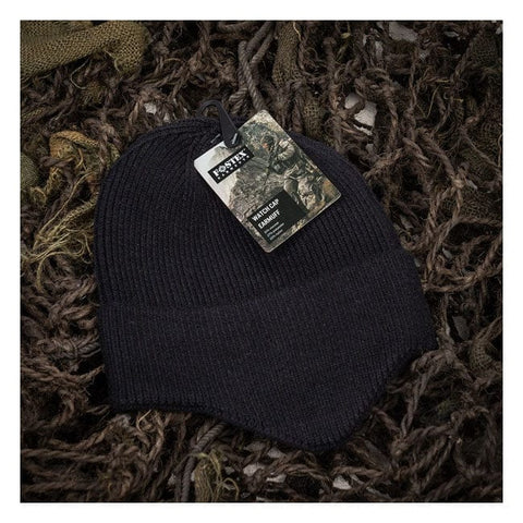 Army Surplus Watch Cap Earmuff black ARMY SURPLUS MOTOVEIKALS 21