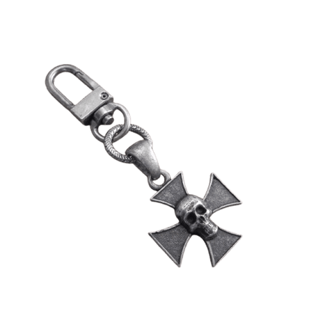 Atslēgas piekariņš AMIGAZ Maltese cross skull AMIGAZ MOTOVEIKALS 21