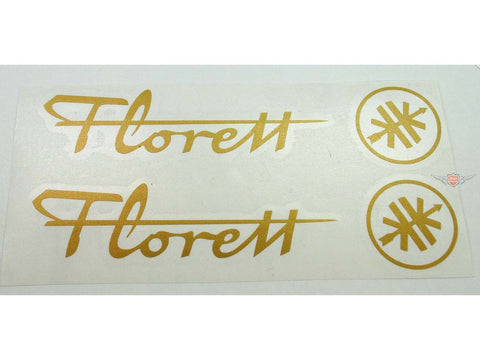 Aukleber set tank / fairing gold large for Kreidler Florett DIVERSE / IMPORT MOTOVEIKALS 21