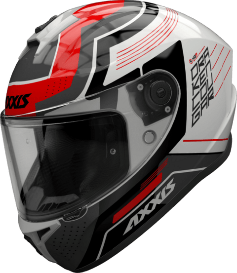 AXXIS ķivere Draken Cougar A5 sarkana / melna / balta / glancēta XL AXXIS MOTOVEIKALS 21