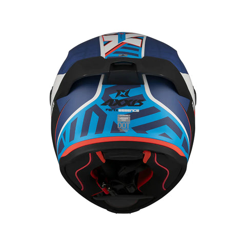AXXIS ķivere FENIX ESSENCE A7 gloss white / blue / red AXXIS MOTOVEIKALS 21