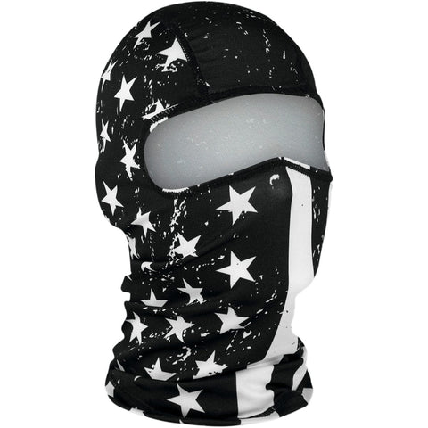Balaclava ZAN HEADGER Flag black / white/ stars ZAN HEADGEAR MOTOVEIKALS 21