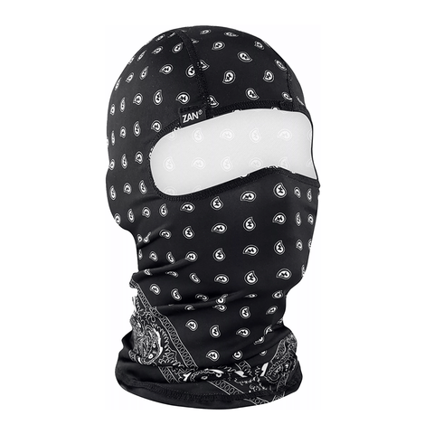 Balaclava ZANHEADGEAR Paisley black One Size ZAN HEADGEAR MOTOVEIKALS 21