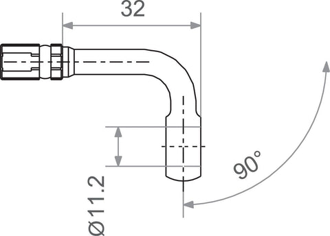 Banjo 7/16" 90 Bk TRW TRW MOTOVEIKALS 21