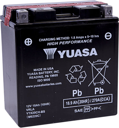 Batt Ytx20Ch-Bs .82 Liter YUASA YUASA MOTOVEIKALS 21